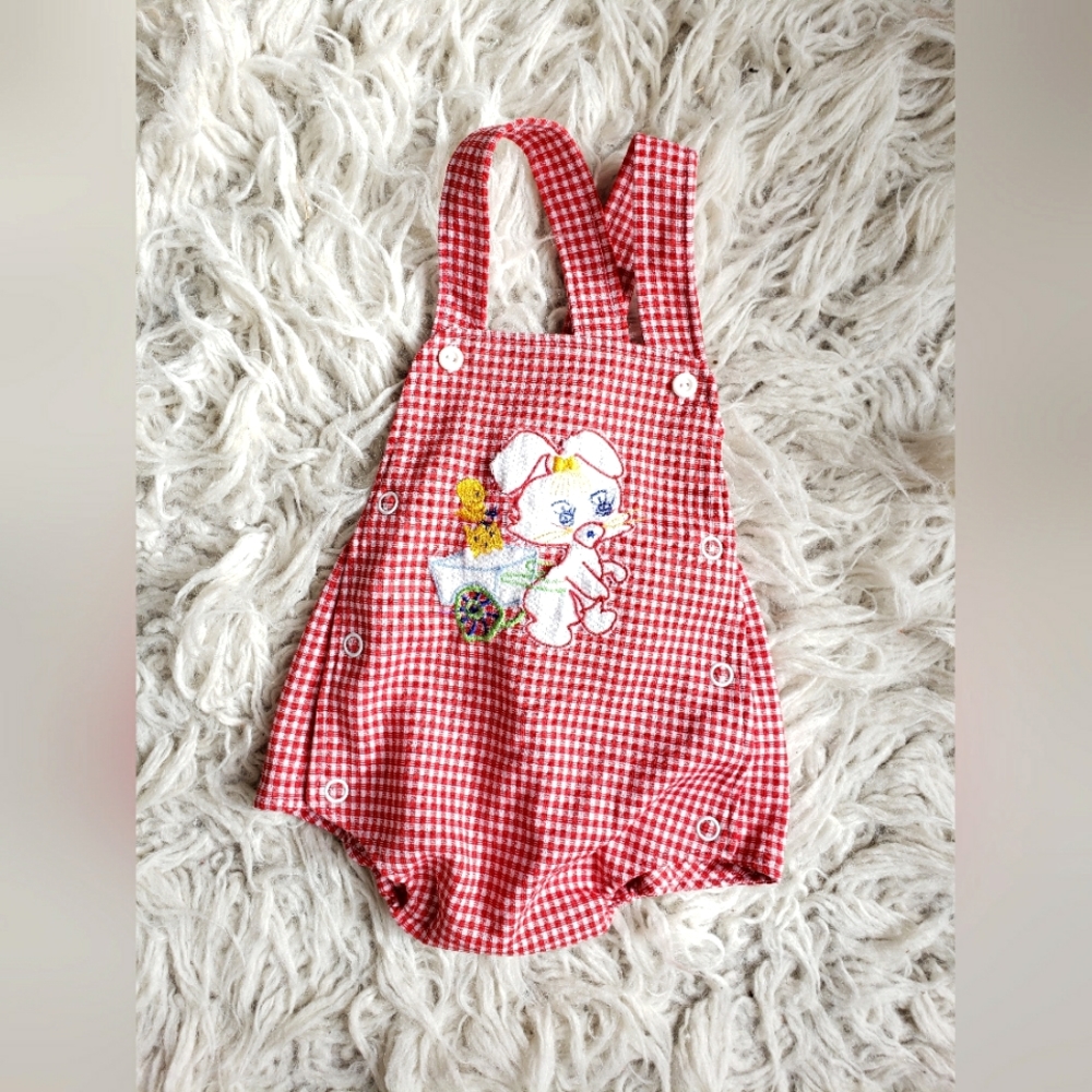 Girls 3-6 month vintage outfit